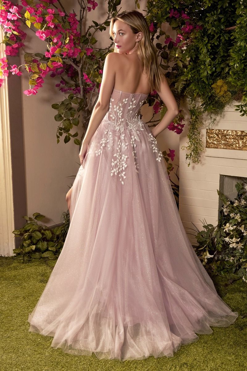 Elegant Embellished Formal Long Special Occasion Gown Detailed CDA1029