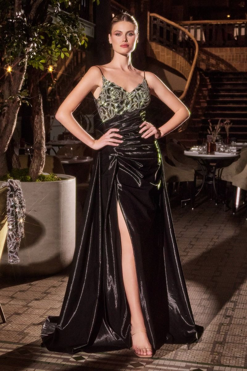 Elegant Embellished Formal Long Special Occasion Gown Detailed CDJ882