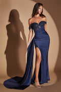 Elegant Embellished Formal Long Special Occasion Gown Detailed CDJ914