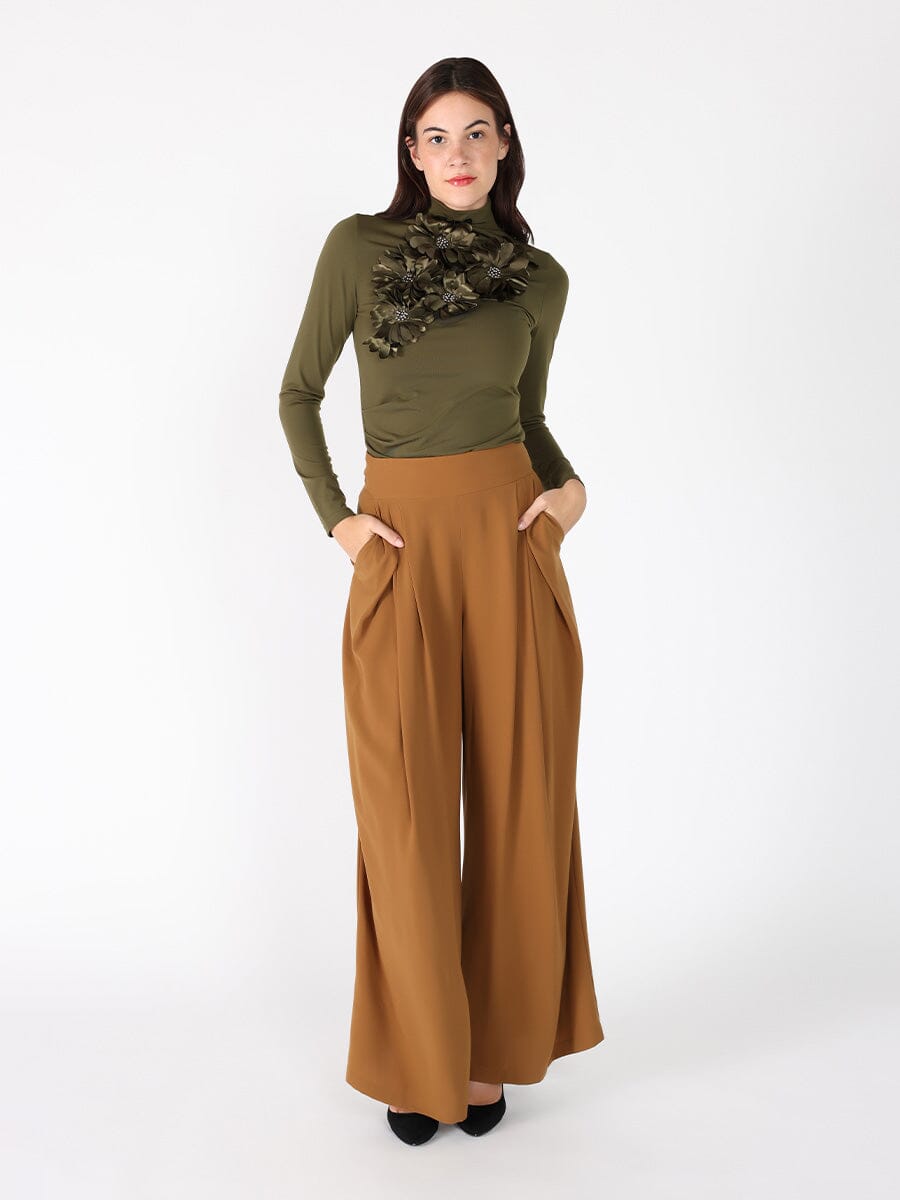 Long Sleeve Mock Neck T-Shirt