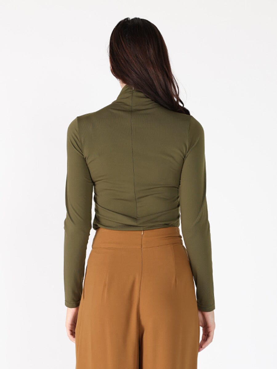 Long Sleeve Mock Neck T-Shirt